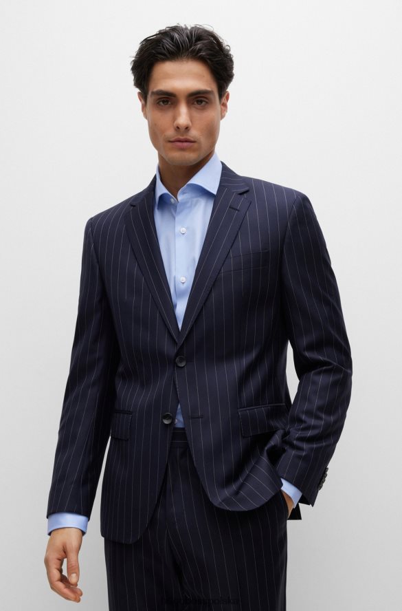 Hugo Boss Koszula o regularnym kroju z elastycznej bawełny o diagonalnym splocie w kolorze jasnoniebieskim hugo jasny niebieski R0X0H62375