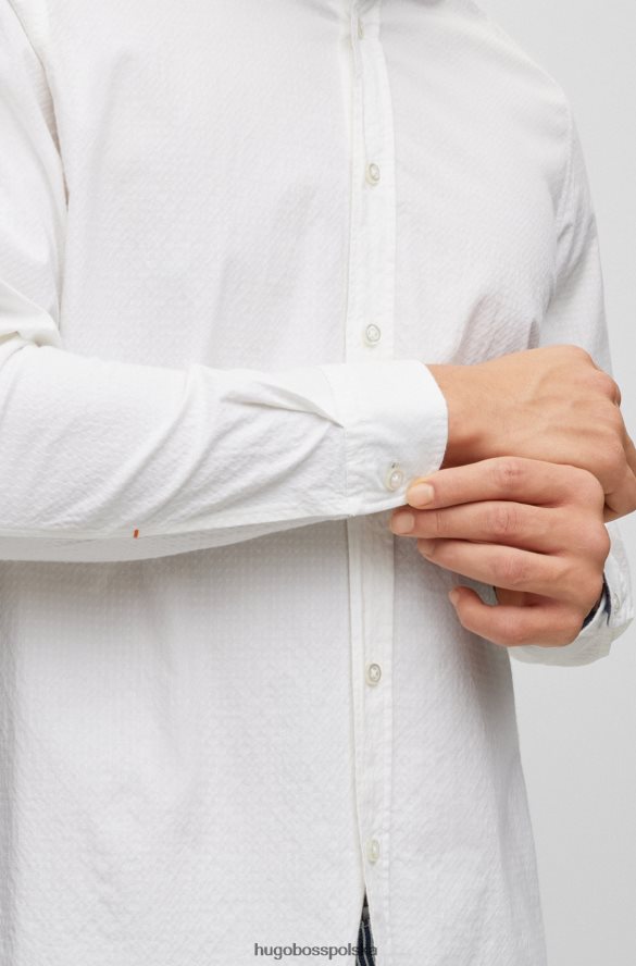 Hugo Boss Koszula o regularnym kroju z rozciągliwej bawełny Dobby Hugo w kolorze białym biały R0X0H64070