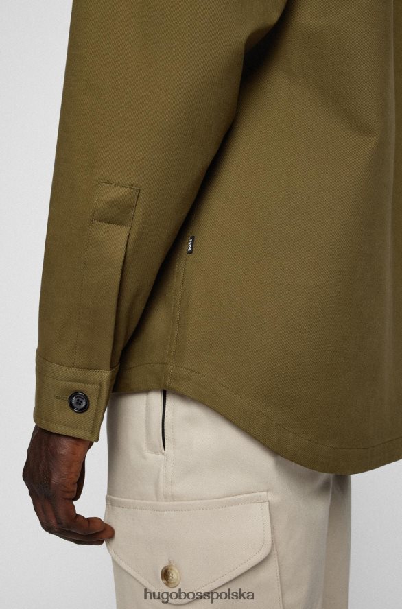 Hugo Boss Koszula oversize locky 50470579 khaki khaki R0X0H695