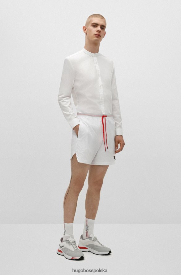 Hugo Boss Koszula slim-fit, łatwa w prasowaniu, ze stójką, hugo biała biały R0X0H64011