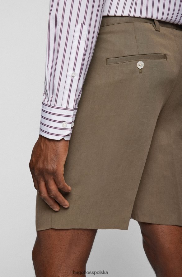 Hugo Boss Koszula slim-fit z bawełnianej popeliny w paski Hugo w kolorze ciemnoczerwonym ciemno czerwony R0X0H63655