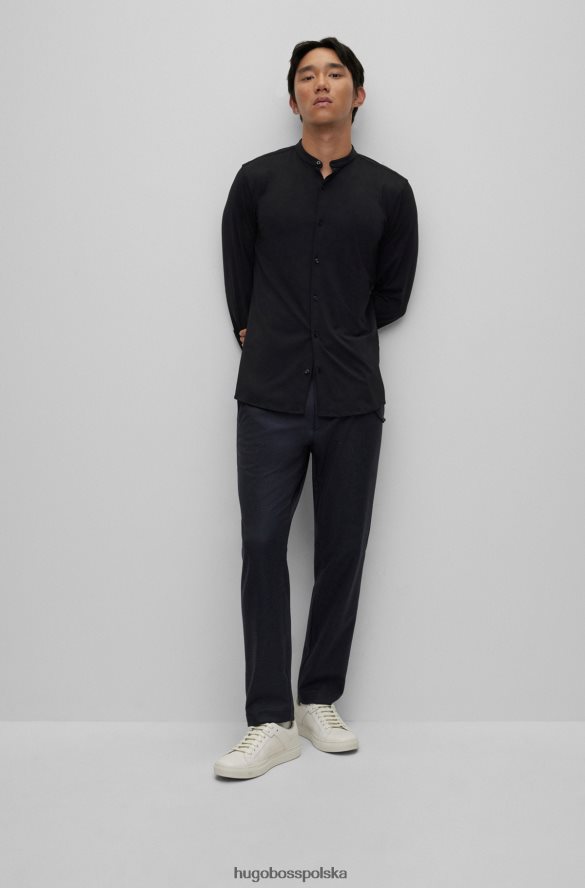Hugo Boss Koszula slim-fit z elastycznego jerseyu hugo w kolorze czarnym czarny R0X0H62977