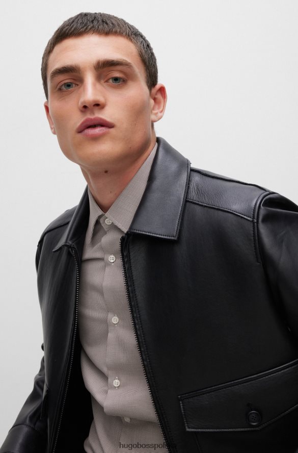 Hugo Boss Koszula slim-fit z włoskiej bawełny typu szczenięcego w kolorze ciemnoczerwonym hugo ciemno czerwony R0X0H63237