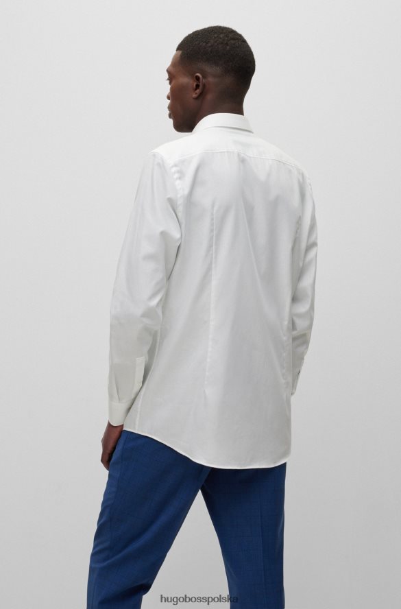 Hugo Boss Koszulka x FC Bayern o dopasowanym kroju ze strukturalnej bawełny organicznej biały R0X0H63036