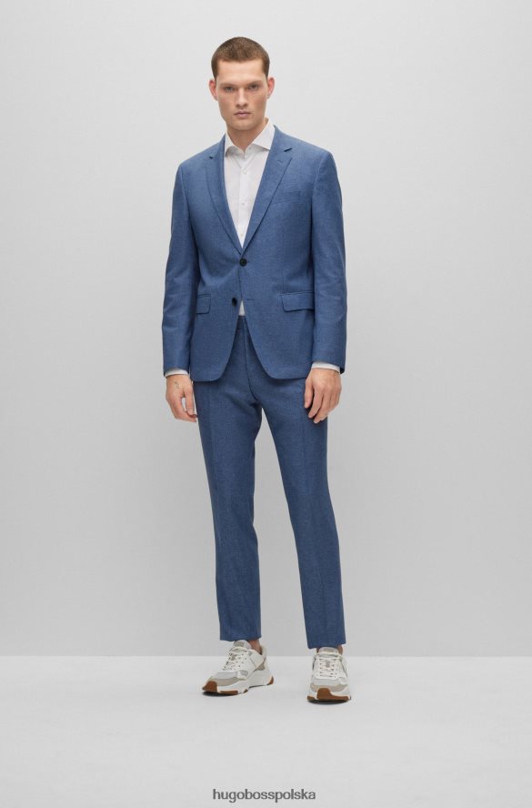 Hugo Boss biała koszula Hugo o dopasowanym kroju z łatwej w prasowaniu popeliny z bawełny biały R0X0H61947