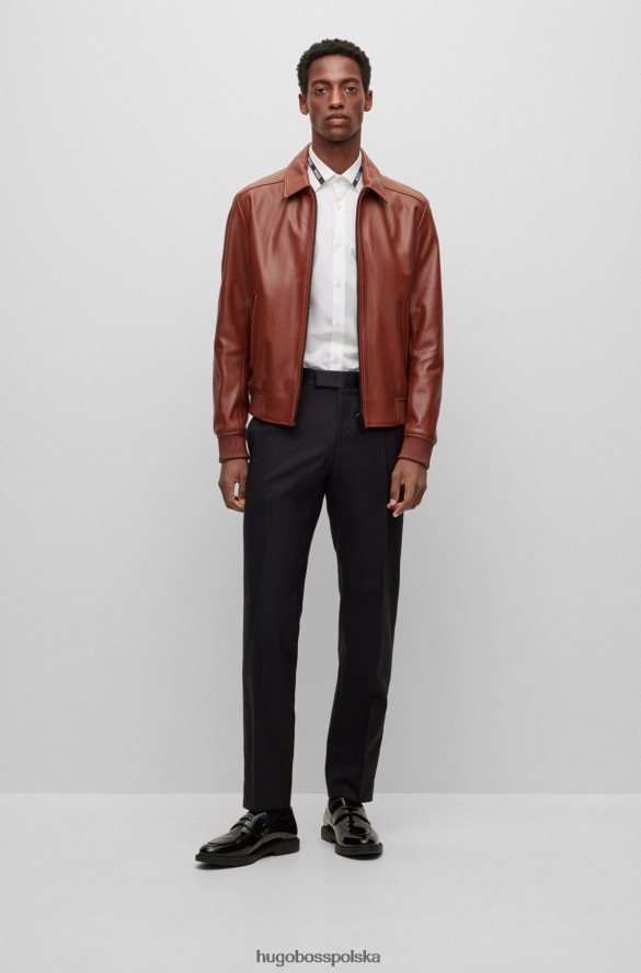 Hugo Boss biała koszula slim-fit z włoskiej bawełny hugo biały R0X0H63001