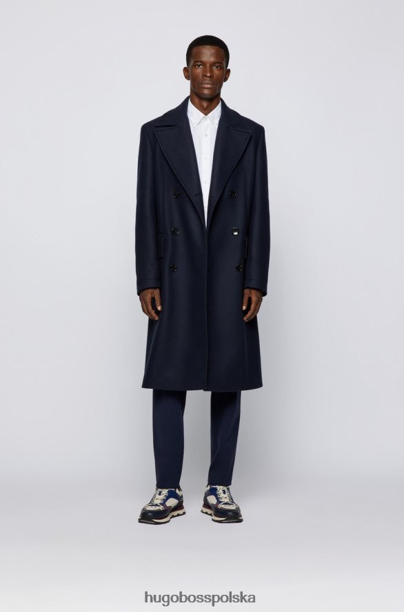 Hugo Boss casualowa koszula dresowa 50458392 granatowa granatowy/biały R0X0H6178