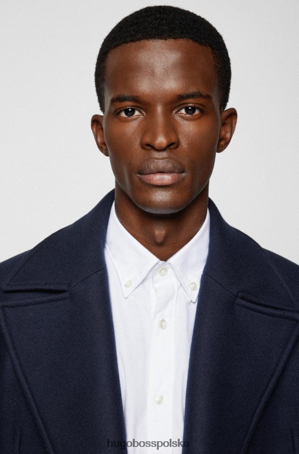 Hugo Boss casualowa koszula dresowa 50458392 granatowa granatowy/biały R0X0H6178