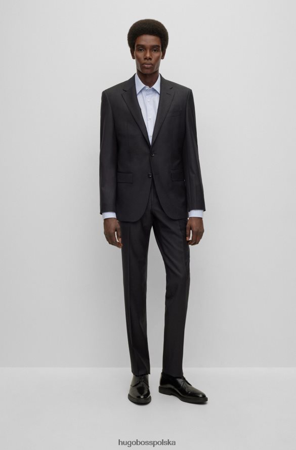 Hugo Boss jasnoniebieska koszula o dopasowanym kroju z organicznej bawełny w kratkę hugo, która nie wymaga prasowania jasny niebieski R0X0H64546