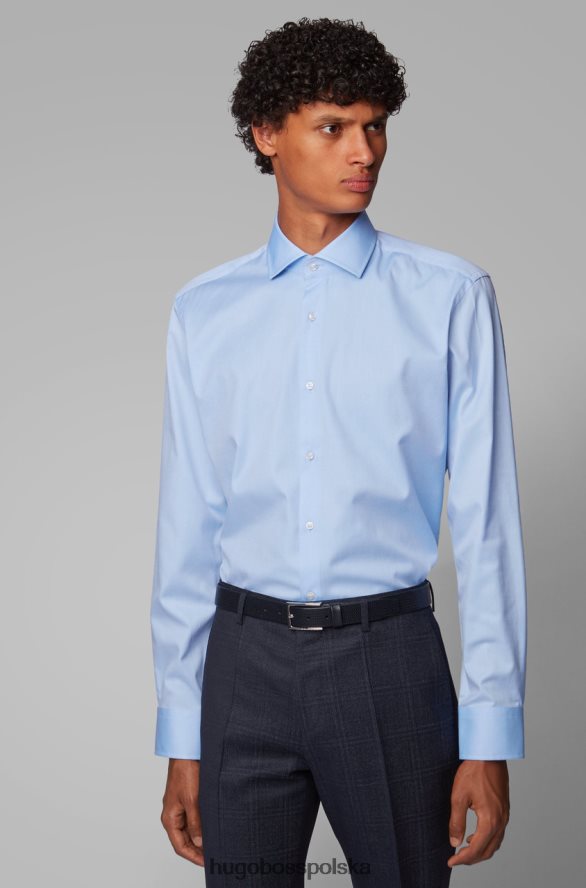 Hugo Boss koszula Geralda - 50208250 biała biało niebieski R0X0H6139