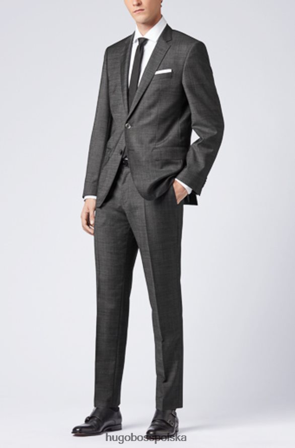 Hugo Boss koszula Gordon nr 50375492 biała biało niebieski R0X0H6418