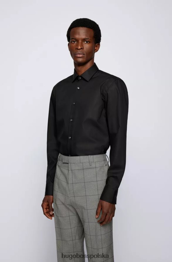 Hugo Boss koszula Jenno nr 50327693 czarna czarny/biały/granatowy/pastelowy błękit R0X0H6282