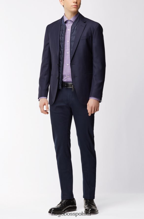 Hugo Boss koszula autobusowa - Gordon - 50380321 ciemnoróżowy ciemnoróżowy/niebieski R0X0H6429