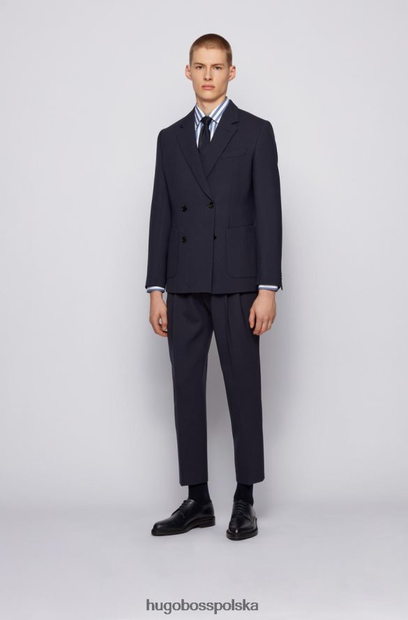 Hugo Boss koszula autobusowa Jango 50451350 niebieska niebieski R0X0H6303