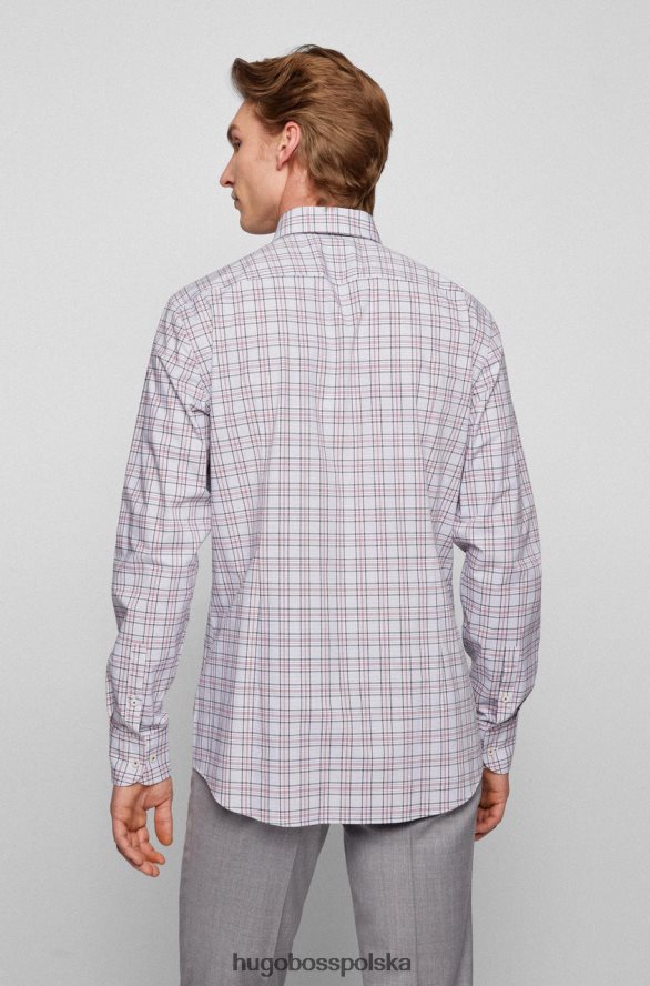 Hugo Boss koszula autobusowa h-hank 50469365 niebieska niebieski/różowy R0X0H655
