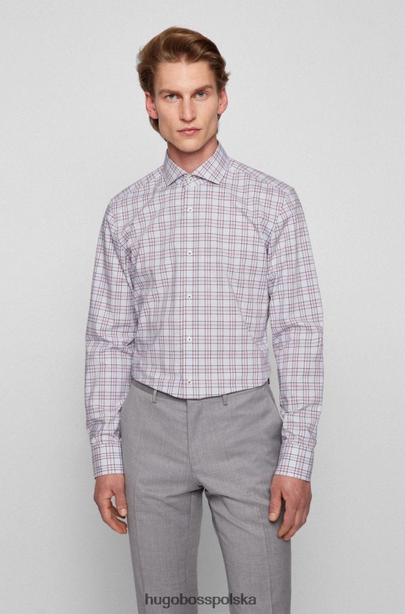 Hugo Boss koszula autobusowa h-hank 50469365 niebieska niebieski/różowy R0X0H655