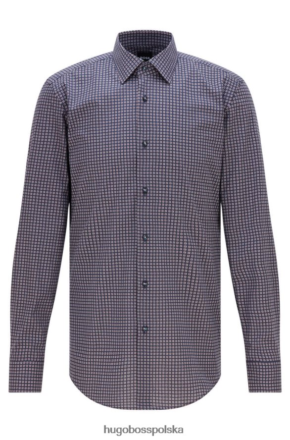Hugo Boss koszula autobusowa h-hank 50469422 różowa różowy/granatowy R0X0H653