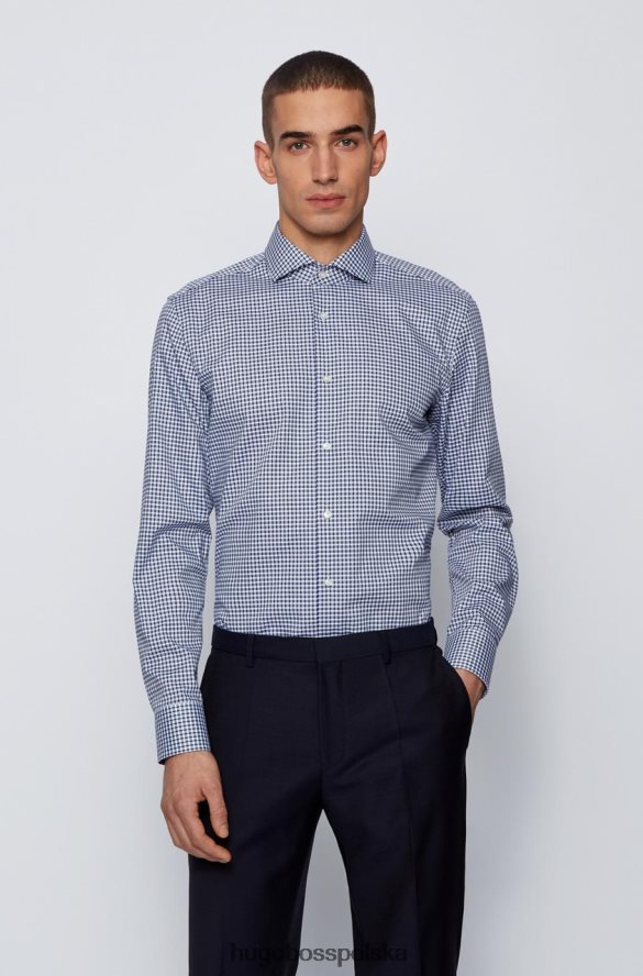 Hugo Boss koszula autobusowa jason 50450932 turkusowa turkusowy/granatowy R0X0H6304