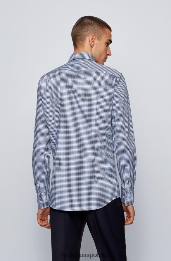 Hugo Boss koszula autobusowa jason 50450932 turkusowa turkusowy/granatowy R0X0H6304