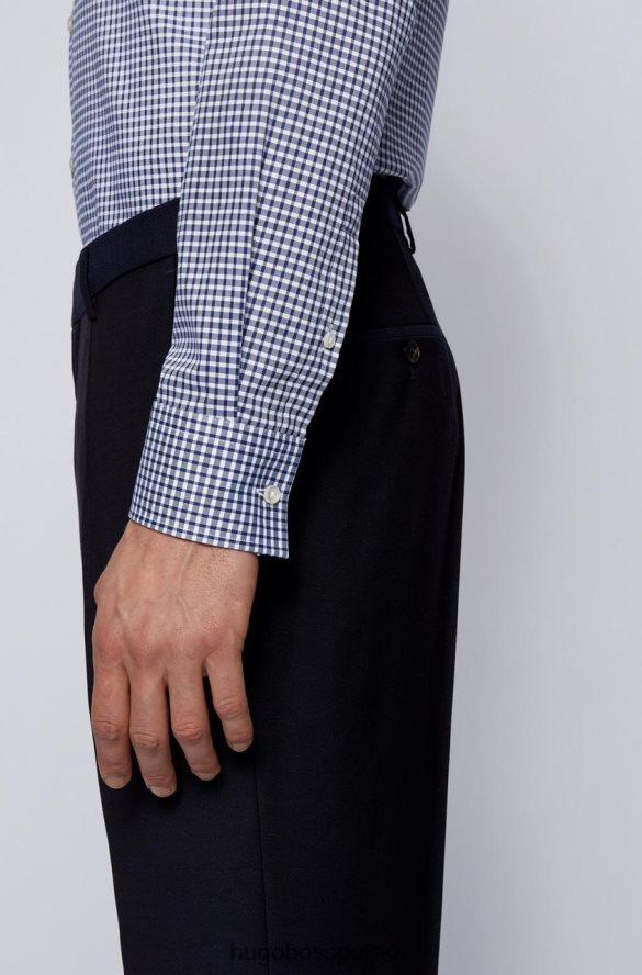 Hugo Boss koszula autobusowa jason 50450932 turkusowa turkusowy/granatowy R0X0H6304