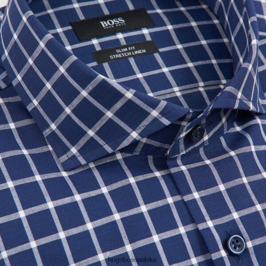 Hugo Boss koszula autobusowa jason 50451329 granatowa marynarka wojenna R0X0H6290