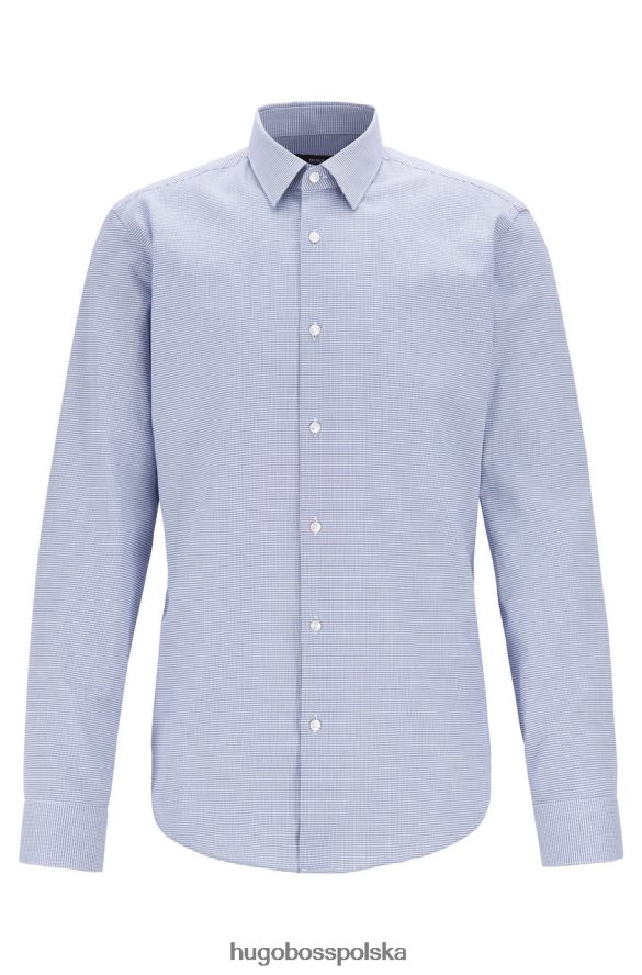 Hugo Boss koszula biznesowa Eliott 50410362 niebieska niebieski R0X0H6359