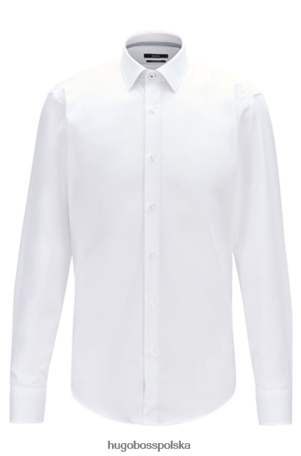 Hugo Boss koszula biznesowa Gelson 50410524 biała biały/niebieski/granatowy R0X0H6416