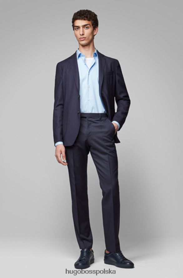 Hugo Boss koszula biznesowa Gelson 50410524 biała biały/niebieski/granatowy R0X0H6416
