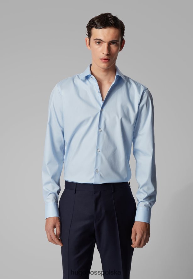 Hugo Boss koszula biznesowa Gelson - 50428224 biała biały/niebo/granatowy R0X0H6371
