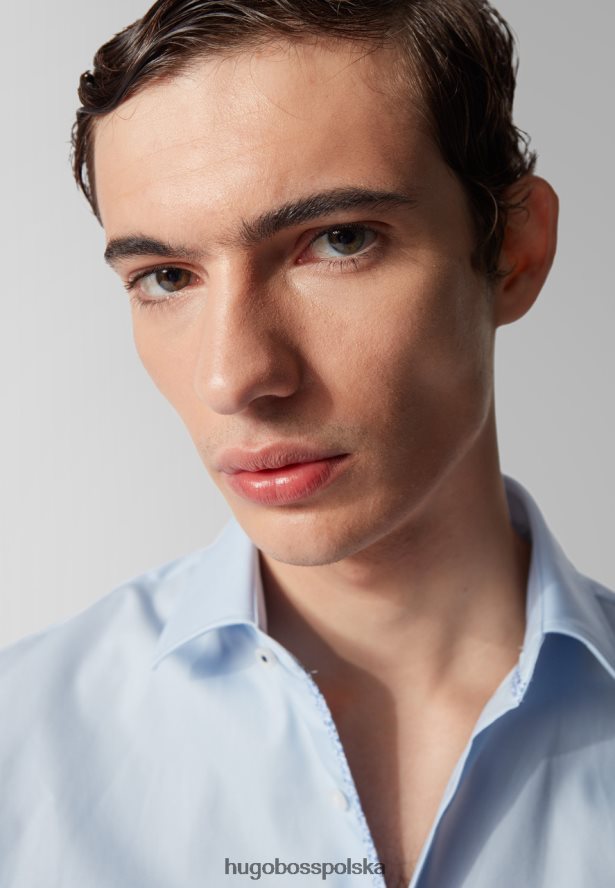 Hugo Boss koszula biznesowa Gelson - 50428224 biała biały/niebo/granatowy R0X0H6371