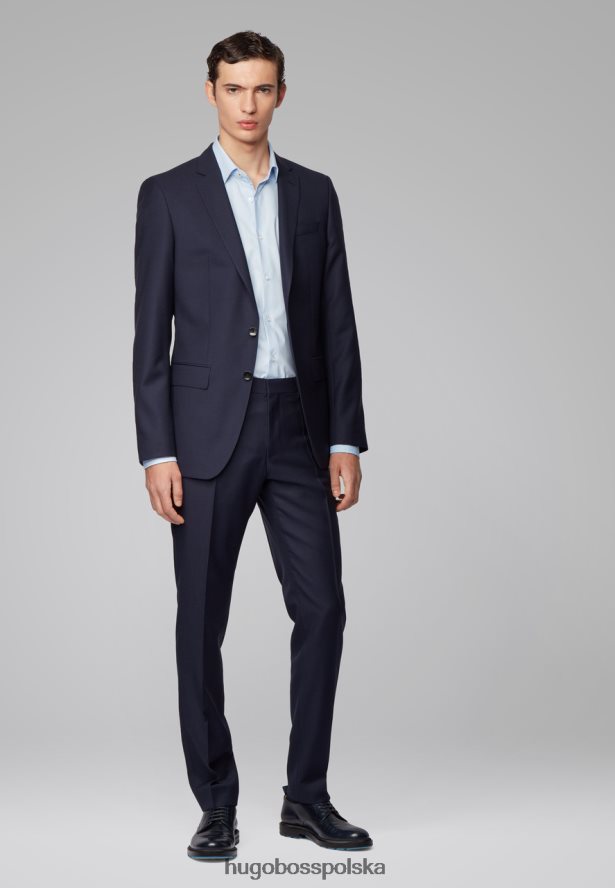 Hugo Boss koszula biznesowa Gelson - 50428224 biała biały/niebo/granatowy R0X0H6371