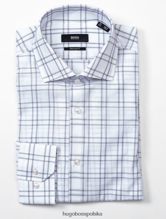 Hugo Boss koszula biznesowa Gordon 50404572 biała biały R0X0H6391