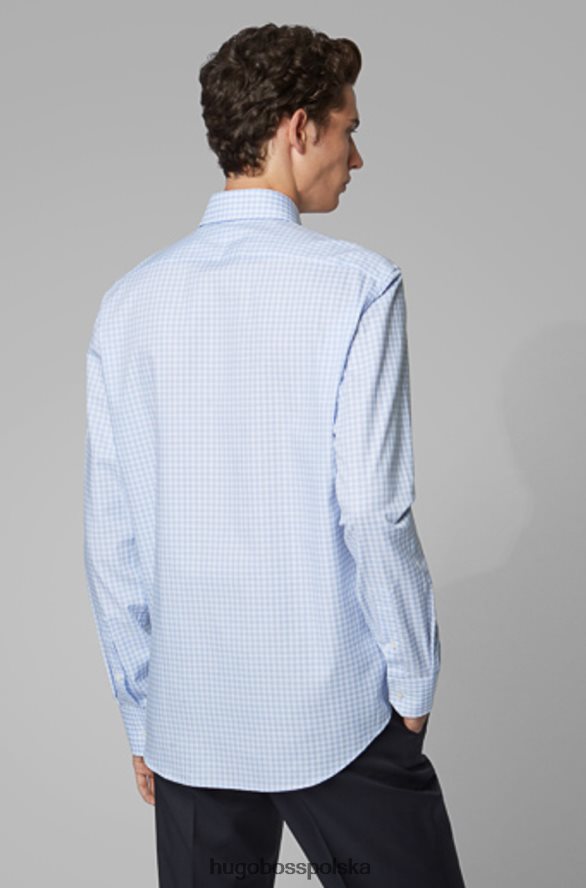 Hugo Boss koszula biznesowa Gordon 50415554 niebo błękitny/czerwony/granatowy R0X0H6414