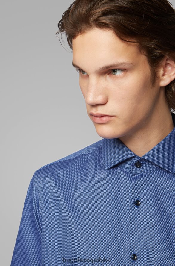 Hugo Boss koszula biznesowa Gordon 50416083 granatowa marynarka wojenna R0X0H6382