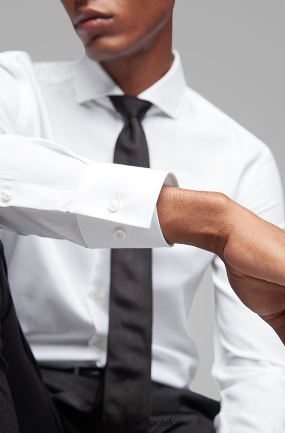 Hugo Boss koszula biznesowa Jason 50416107 biała biały R0X0H6381