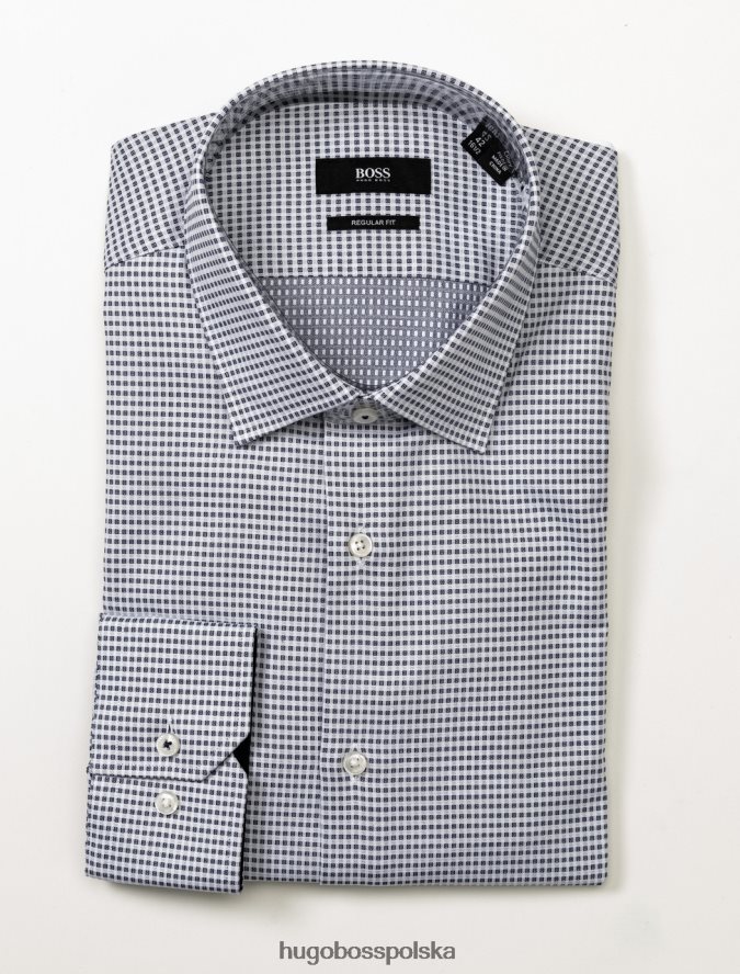 Hugo Boss koszula biznesowa gelson 50415769 granatowa marynarka wojenna R0X0H6387