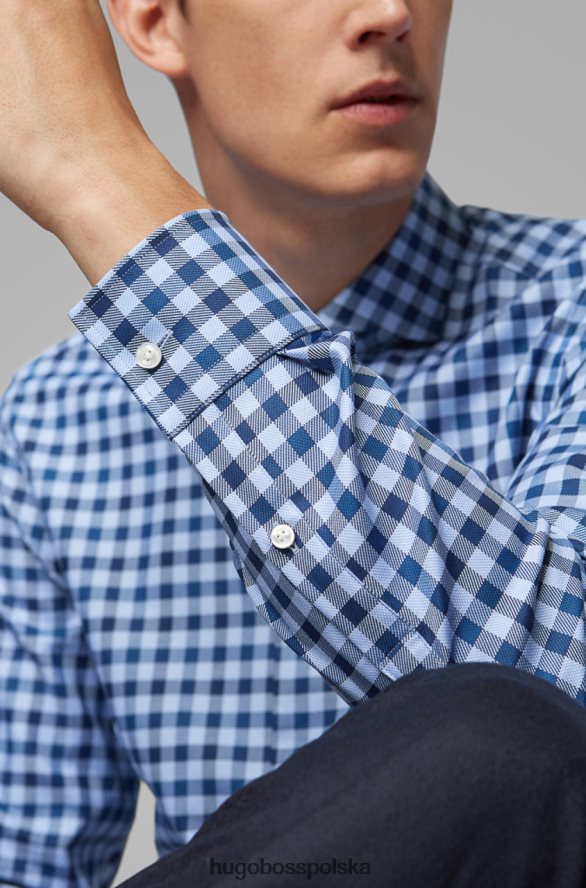Hugo Boss koszula biznesowa jason 50415749 granatowa granatowy/czerwony R0X0H6383