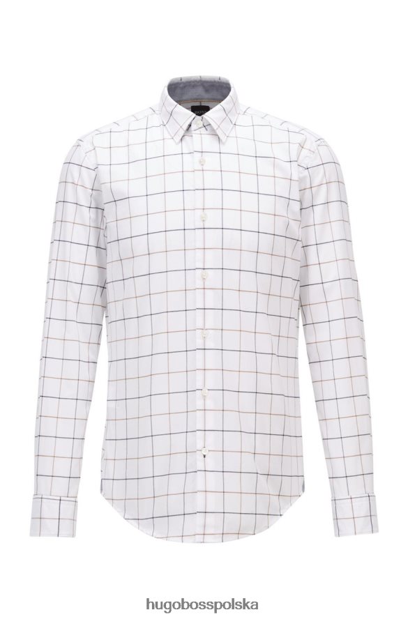 Hugo Boss koszula casual Ronni 50450744 żółta żółty/biały wzór/czerwony R0X0H6286