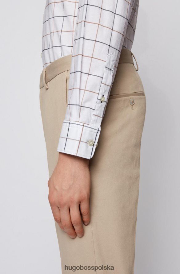 Hugo Boss koszula casual Ronni 50450744 żółta żółty/biały wzór/czerwony R0X0H6286