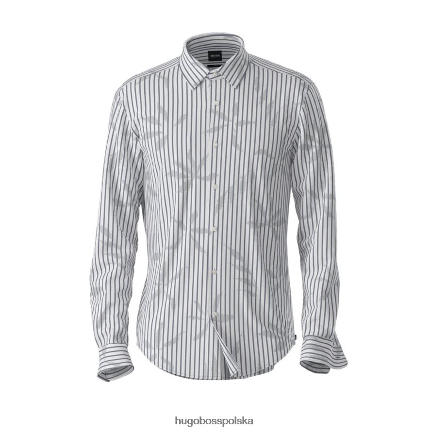 Hugo Boss koszula casual Ronni 50450917 ciemnoniebieska ciemny niebieski R0X0H6231