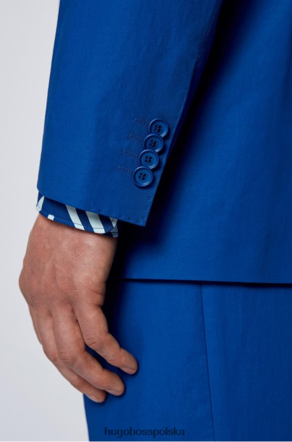 Hugo Boss koszula casual Ronni 50453093 niebieska niebieski R0X0H6250