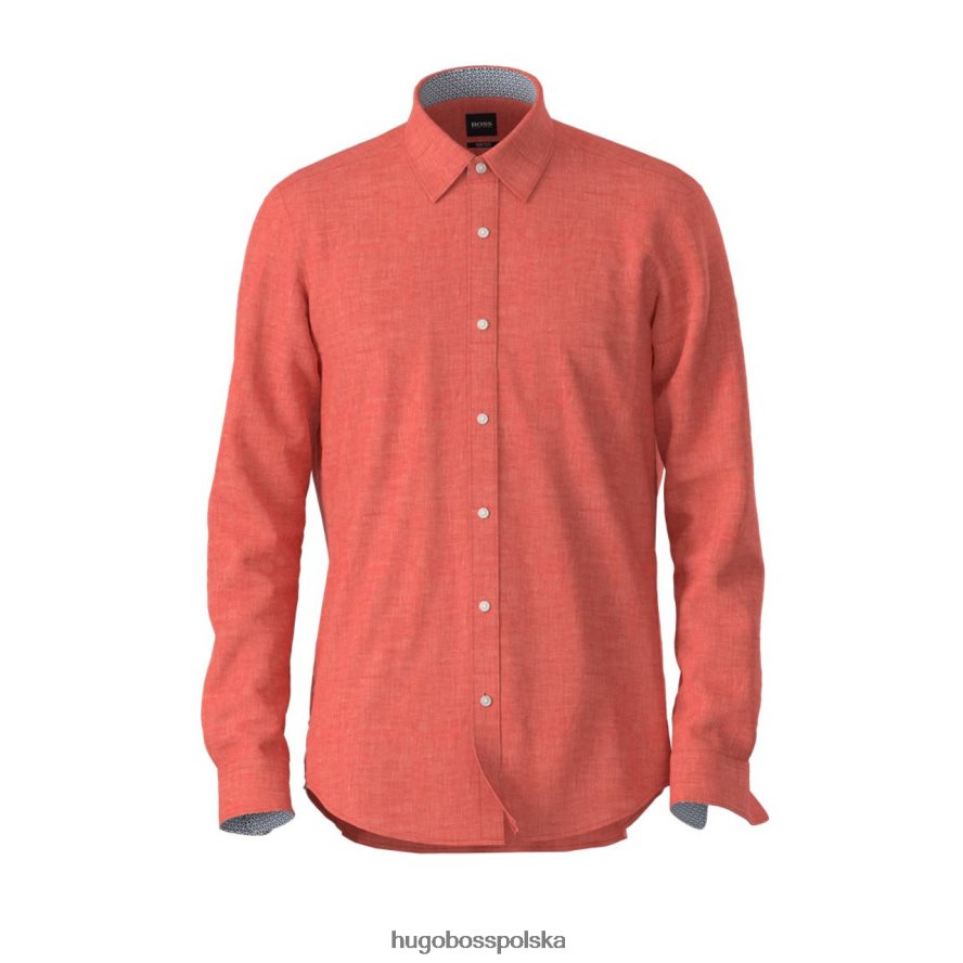 Hugo Boss koszula lukas 50448865 żółta żółty/czerwony/biały R0X0H6230