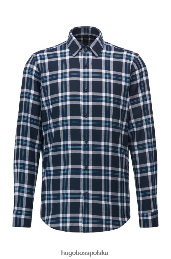 Hugo Boss koszula lukas 50458598 ciemnoniebieska ciemnoniebieski/średniniebieski R0X0H6180