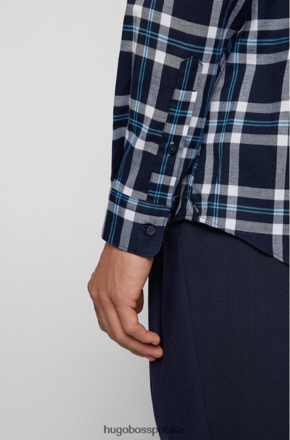 Hugo Boss koszula lukas 50458598 ciemnoniebieska ciemnoniebieski/średniniebieski R0X0H6180