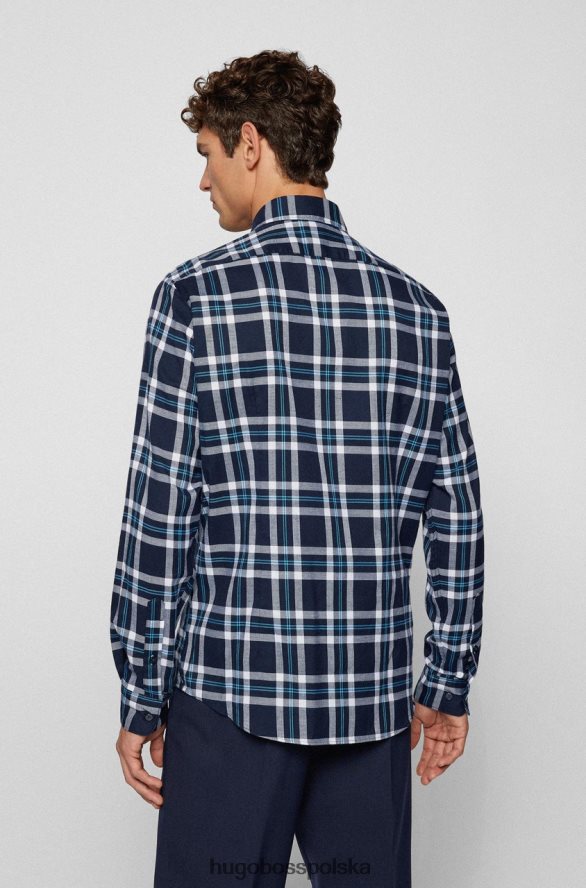 Hugo Boss koszula lukas 50458598 ciemnoniebieska ciemnoniebieski/średniniebieski R0X0H6180