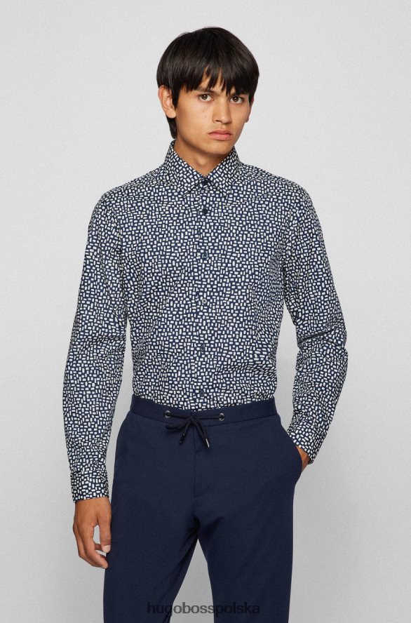 Hugo Boss koszula lukas 50458661 ciemnoniebieska ciemnoniebieski/granatowy/fioletowy R0X0H6179