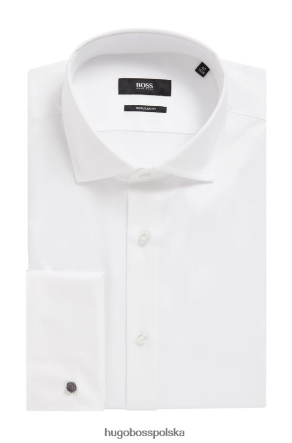 Hugo Boss koszula ogrodnika - 50308163 biała biały R0X0H6434