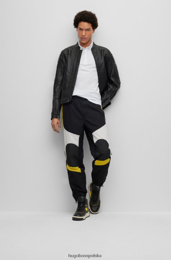 Hugo Boss Biała koszulka polo hugo o dopasowanym kroju, z długimi rękawami i naszywką z logo biały R0X0H61962