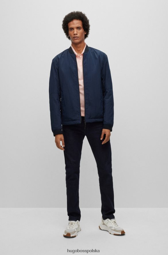 Hugo Boss Hugo koszulka polo slim-fit z elastycznej bawełny z naszywką z logo w kolorze jasnoróżowym jasnoróżowy R0X0H62882