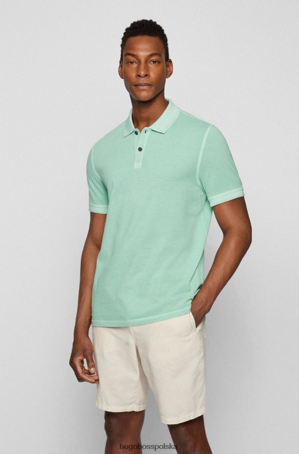 Hugo Boss Koszulka polo hugo slim fit z bawełnianej piki w kolorze jasnozielonym jasnozielony R0X0H61709